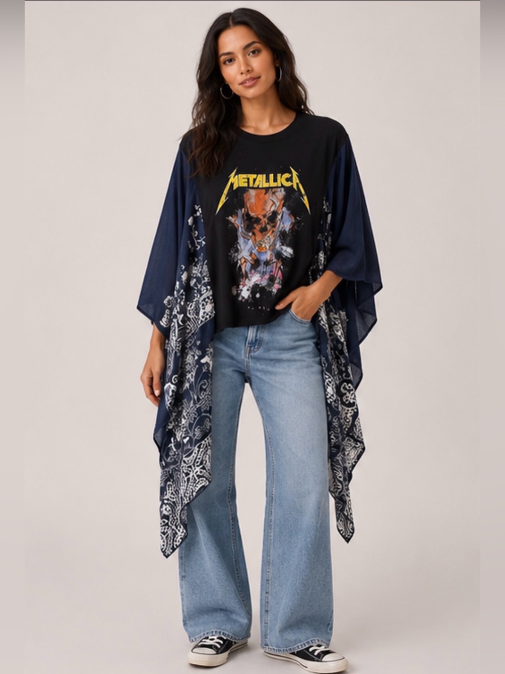Metallica Graphic Kimono Tee